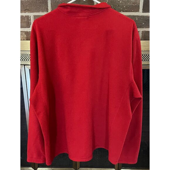 The North Face Mens Red Half Zip Pullover Fleece Size XL - Picture 2 of 5